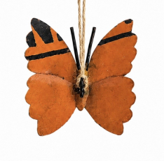 HANGING ORANGE BUTTERFLY ORNAMENT *NEW* AVAIL DEC 2026